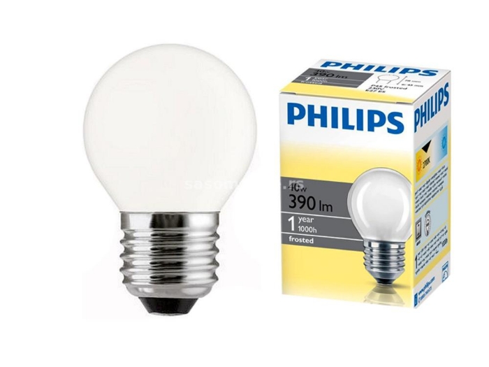 Fotografija PHILIPS MAT P45 040W E-27 KUGL