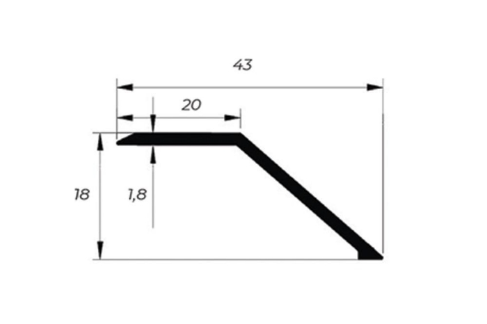 Fotografija NEXSAS NX GER LAJSNA ALUMINIJUMSKA SR K1843