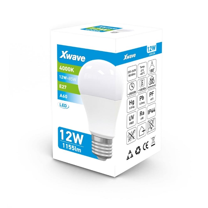 Fotografija XLED LED E27 12W 220V 4000K 1150 LM