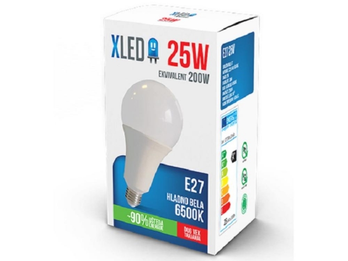 Fotografija XLED SIJALICA E27 E27 25W 220V 6500K 2250LM