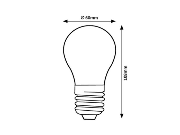 Fotografija RABALUX FILAMENT-LED E27 A60 7W 850LM 4000K