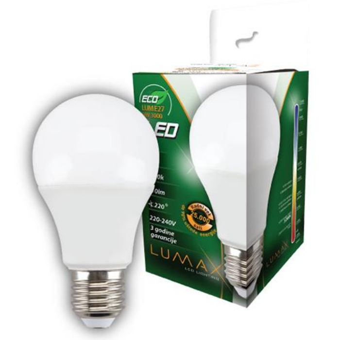 Fotografija LUMAX LED SIJALICA E27-09W 3000 EKO