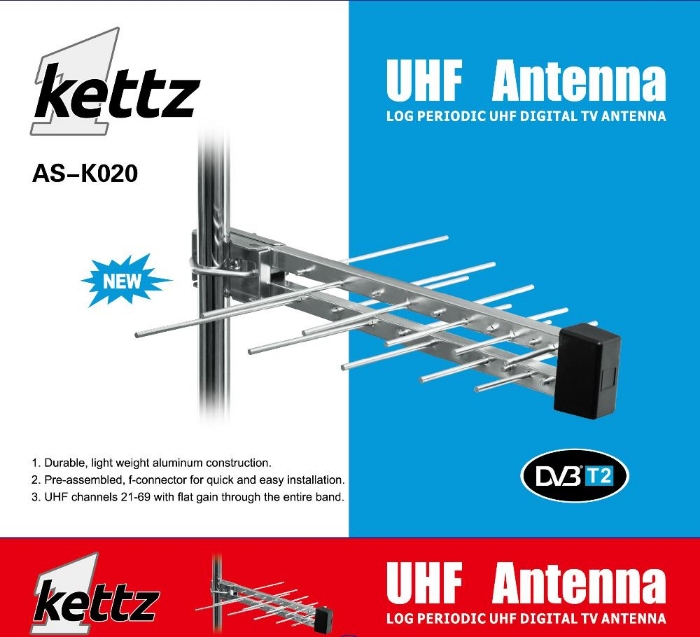 Fotografija KETTZ SPOLJNA ANTENA TV FM/T2 RF KONEKTOR AS-K020