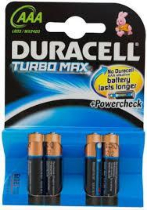 Fotografija DURACELL TURBO AAA 4/1 010369